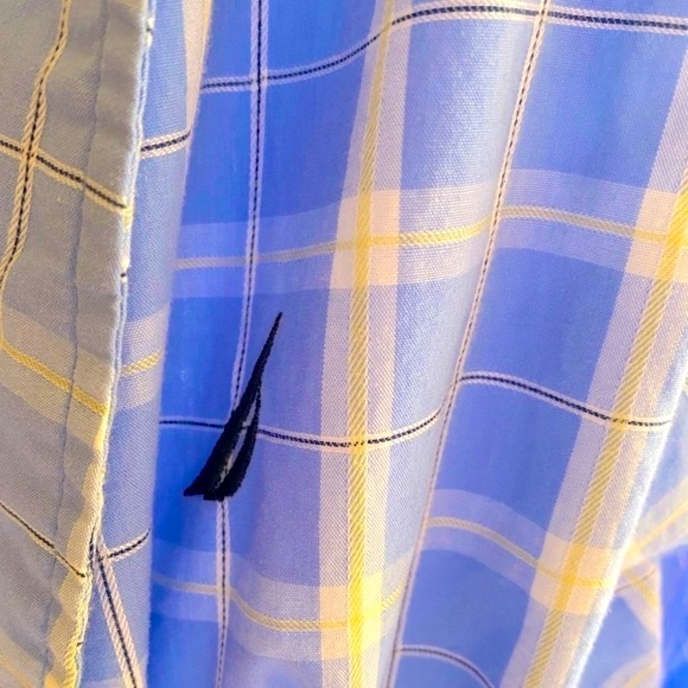NAUTICA Ultra Lightweight Windowpane Robe with Sash - Picture 8 of 10